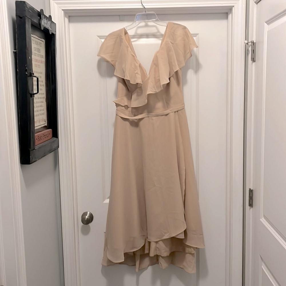Beige Bridesmaid Dress- 16W
